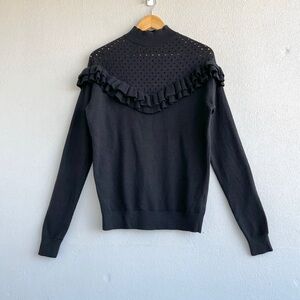 H&M | Frill Detail Mockneck Sweater